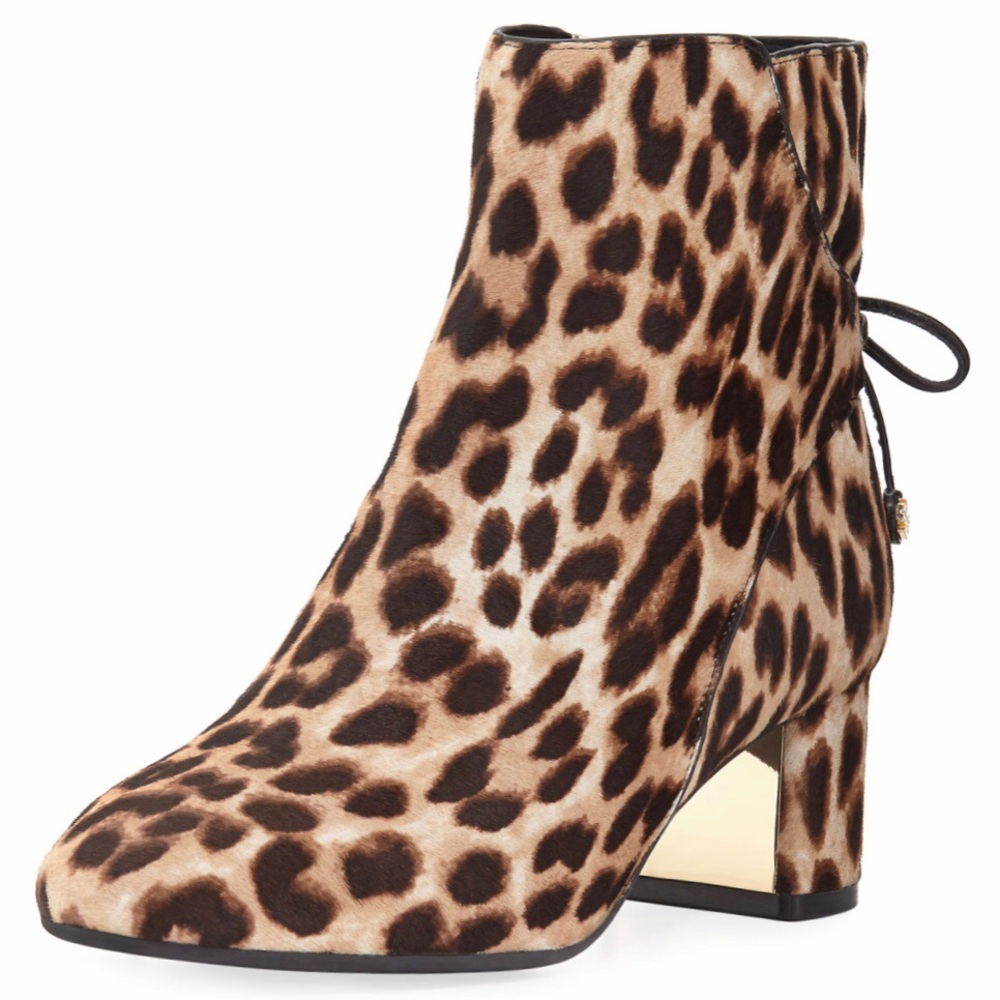 NIB - Leopard Laila 50MM Leopard Bootie - Picture 2 of 7